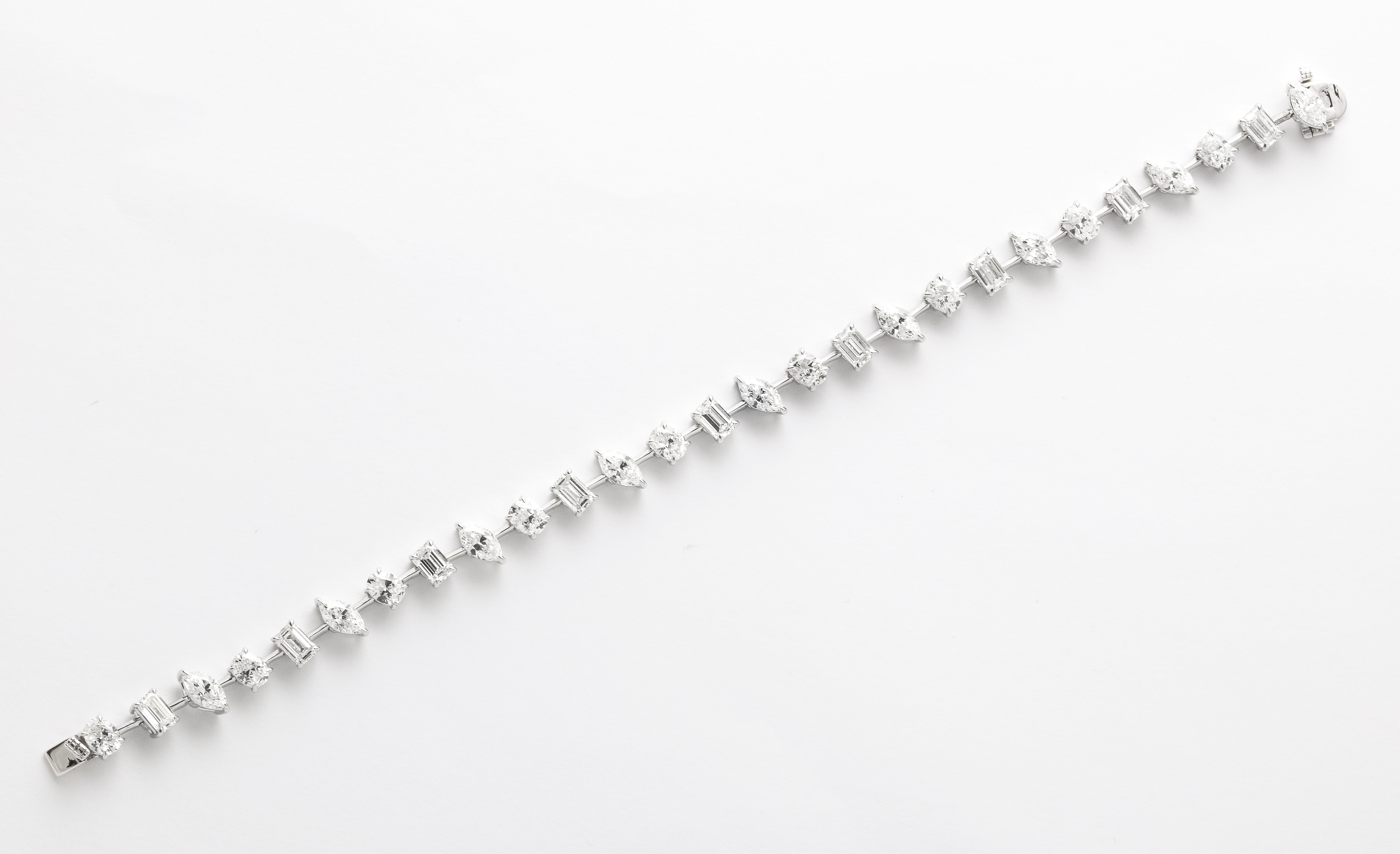 Women's or Men's Multi-Shape Diamond Bracelet