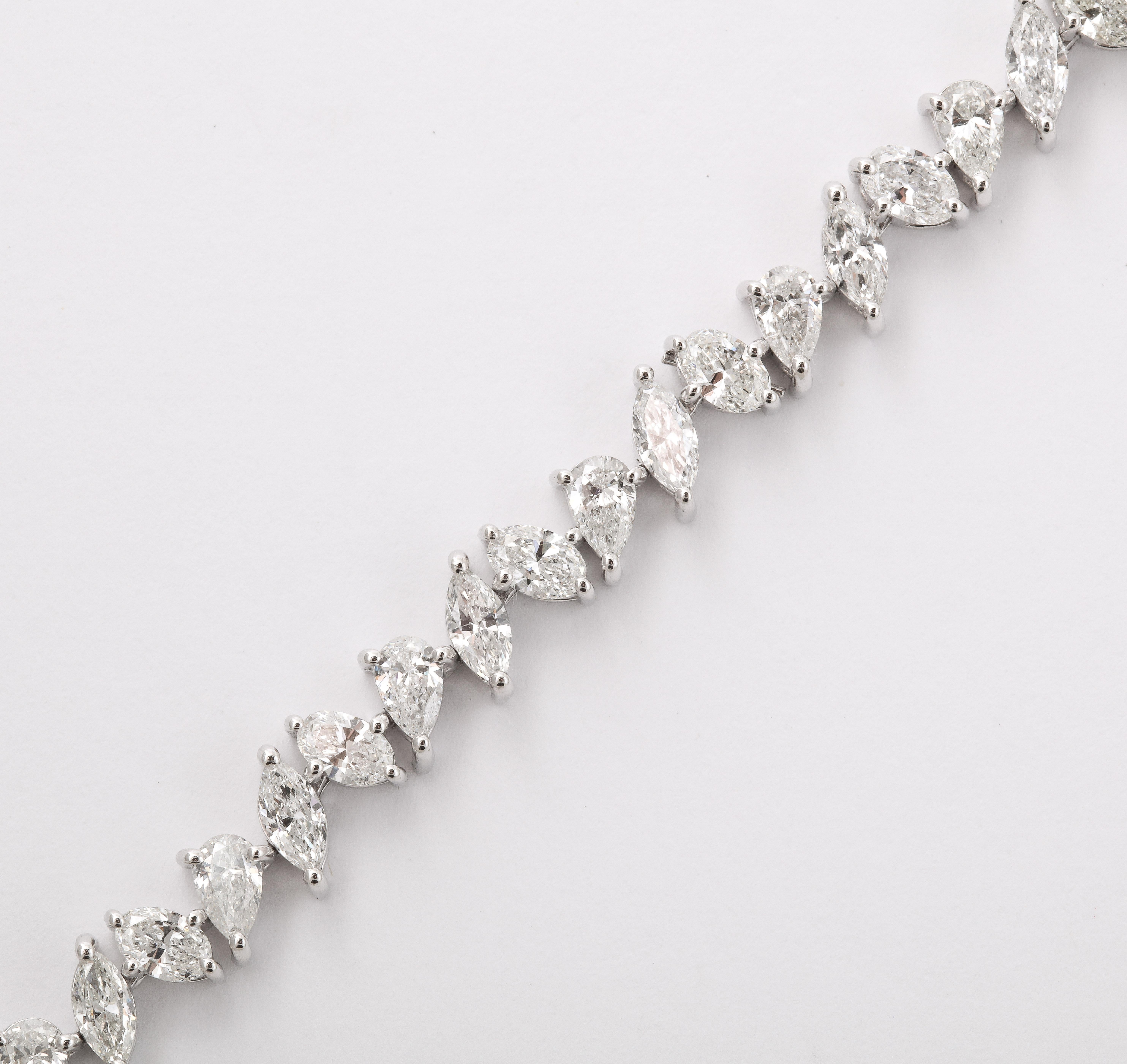 Multi Shape Diamond Bracelet  For Sale 2