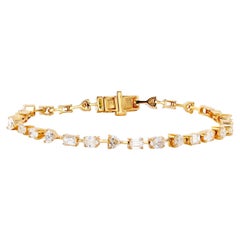 multi shape tennis bracelet Multi Shape Diamond Bracelet