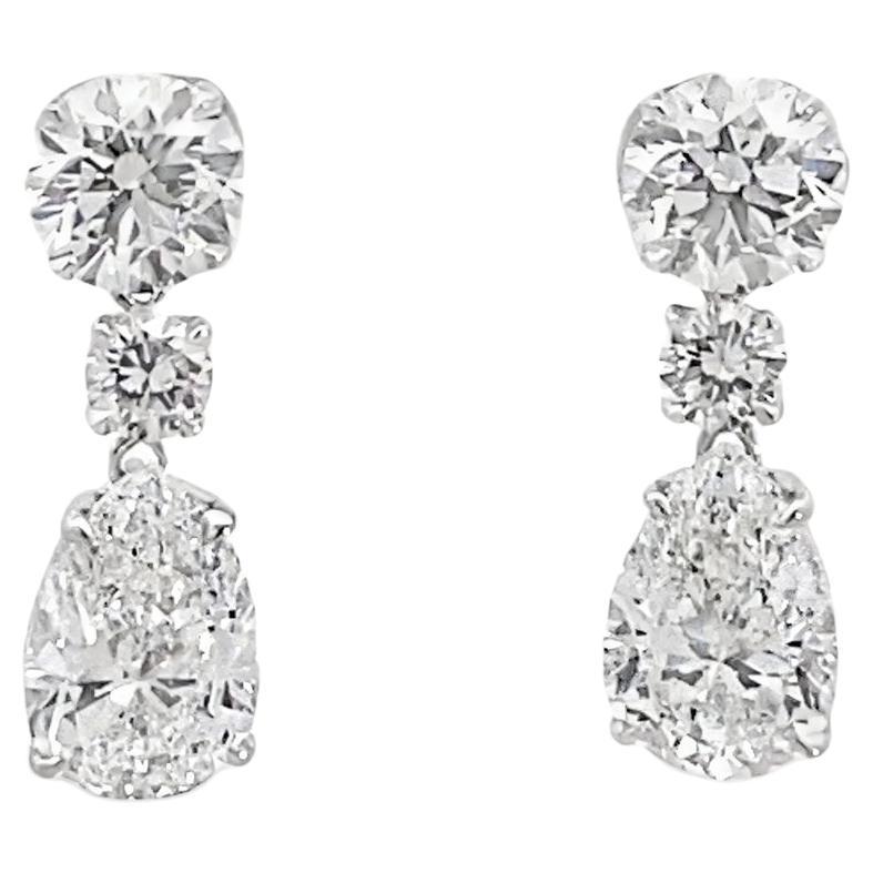 Maurice Fine Jewelry - Multi-Shape Diamond Drop Earrings