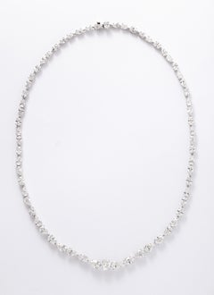 Multi Shape Diamond Drop Necklace with Removable Drop