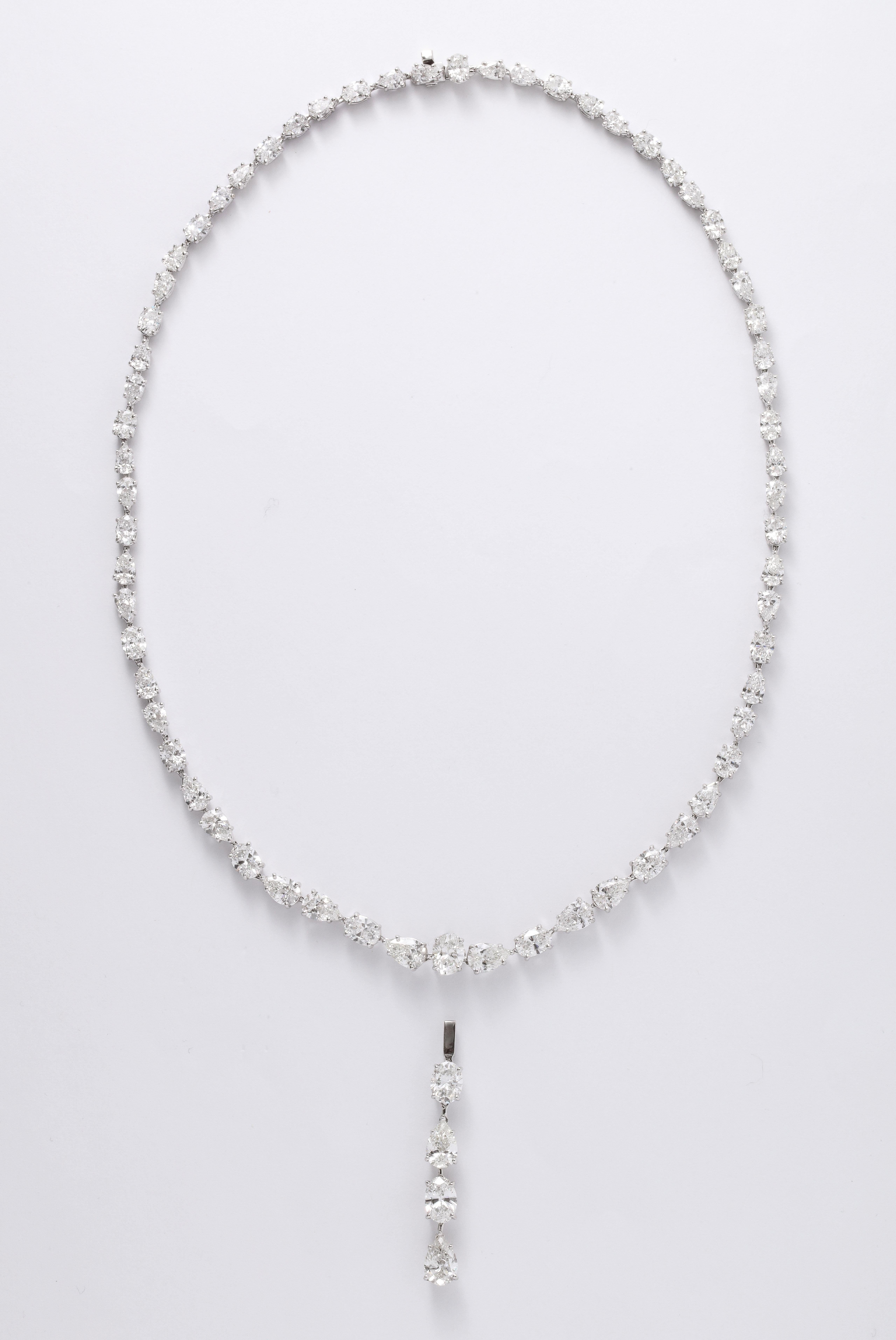 multi shape diamond necklace