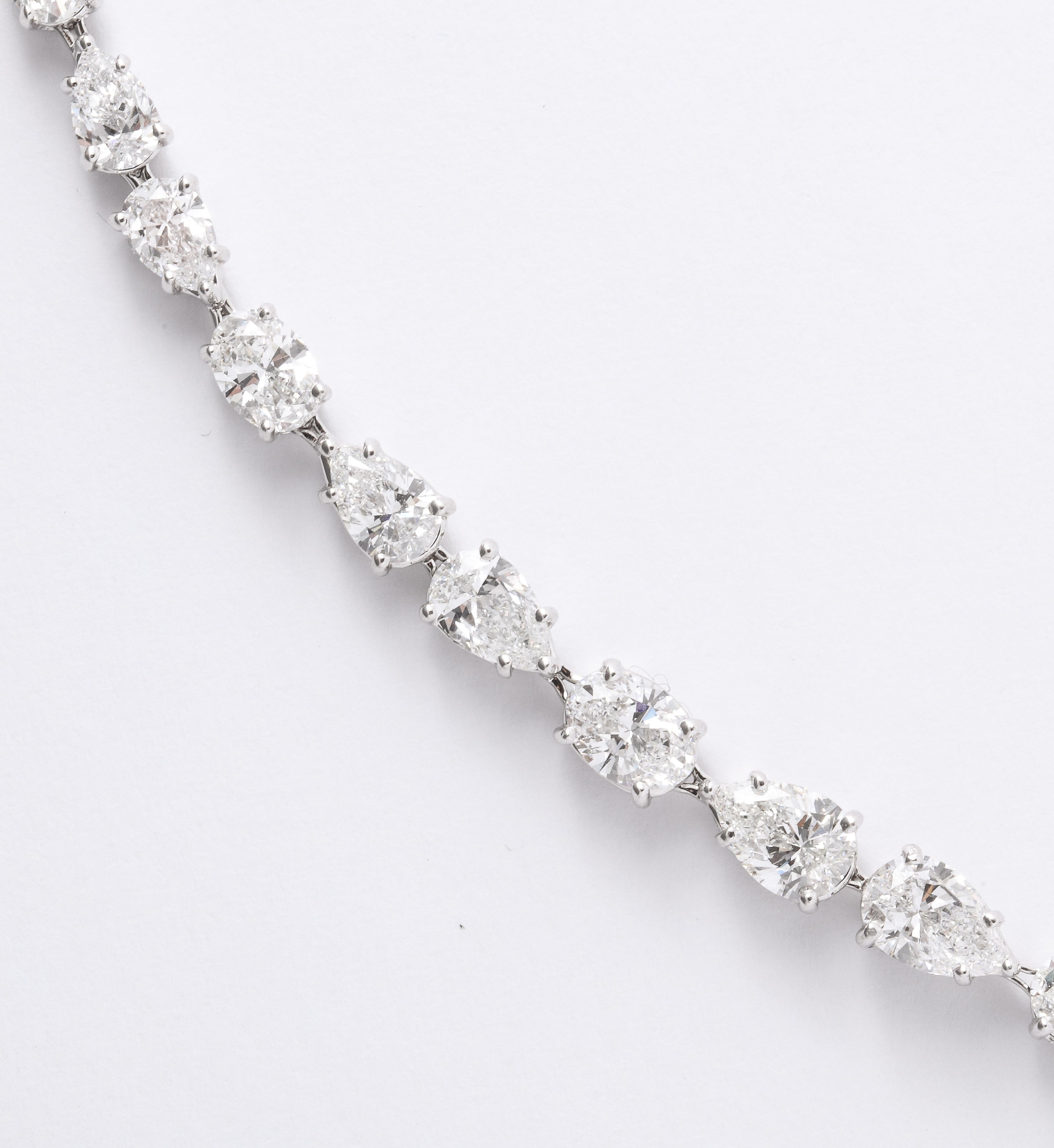 Multi Shape Diamond Drop Halskette mit abnehmbarem Tropfen 1