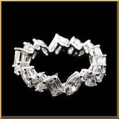 Multi-Shape Diamond Eternity Ring in 18 Karat Gold