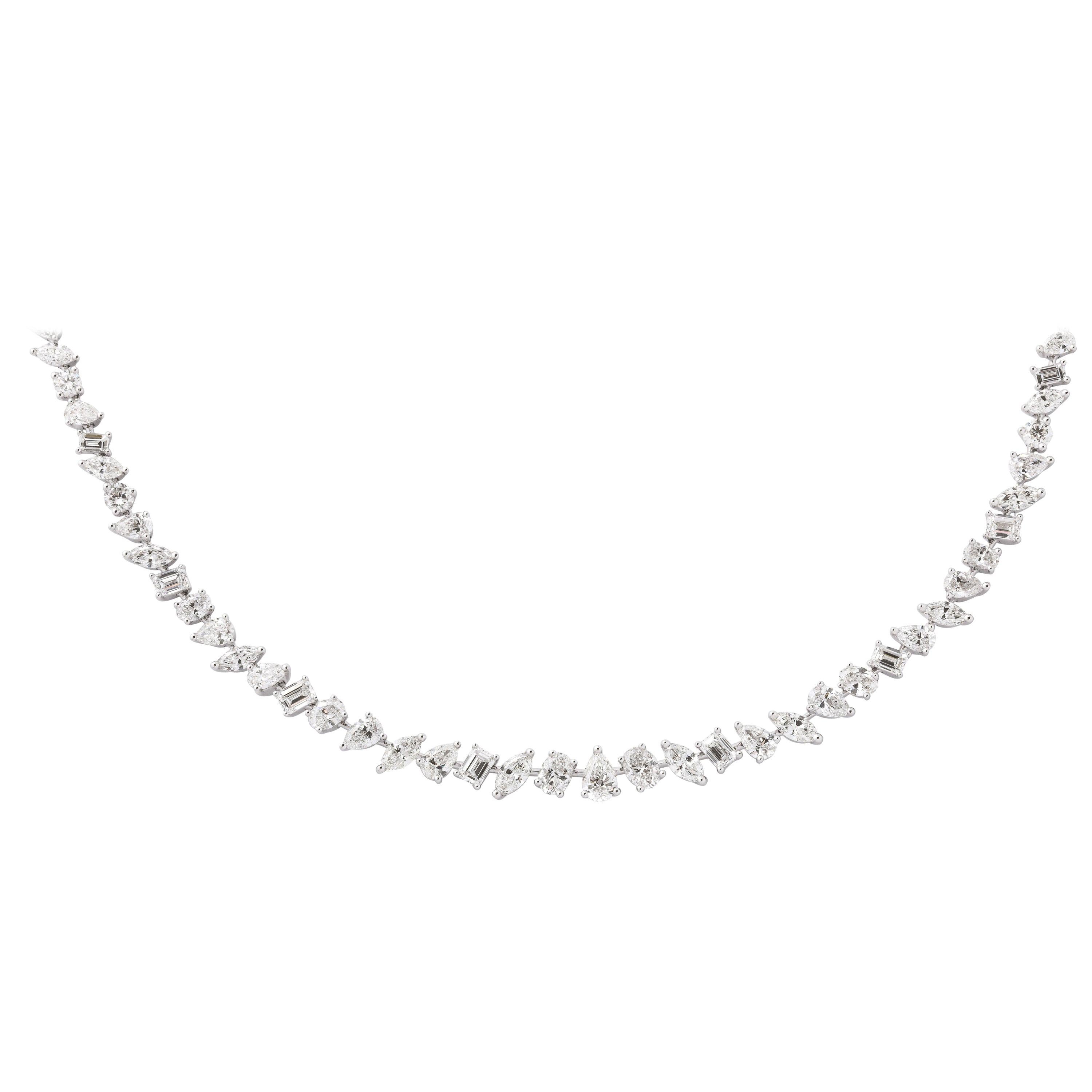 Multi-Shape Diamond Necklace