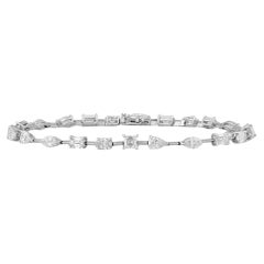Multi-Shape Diamond Tennis Bracelet, 4.98 carats