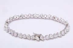 Multi Shape Diamond Tennis Bracelet