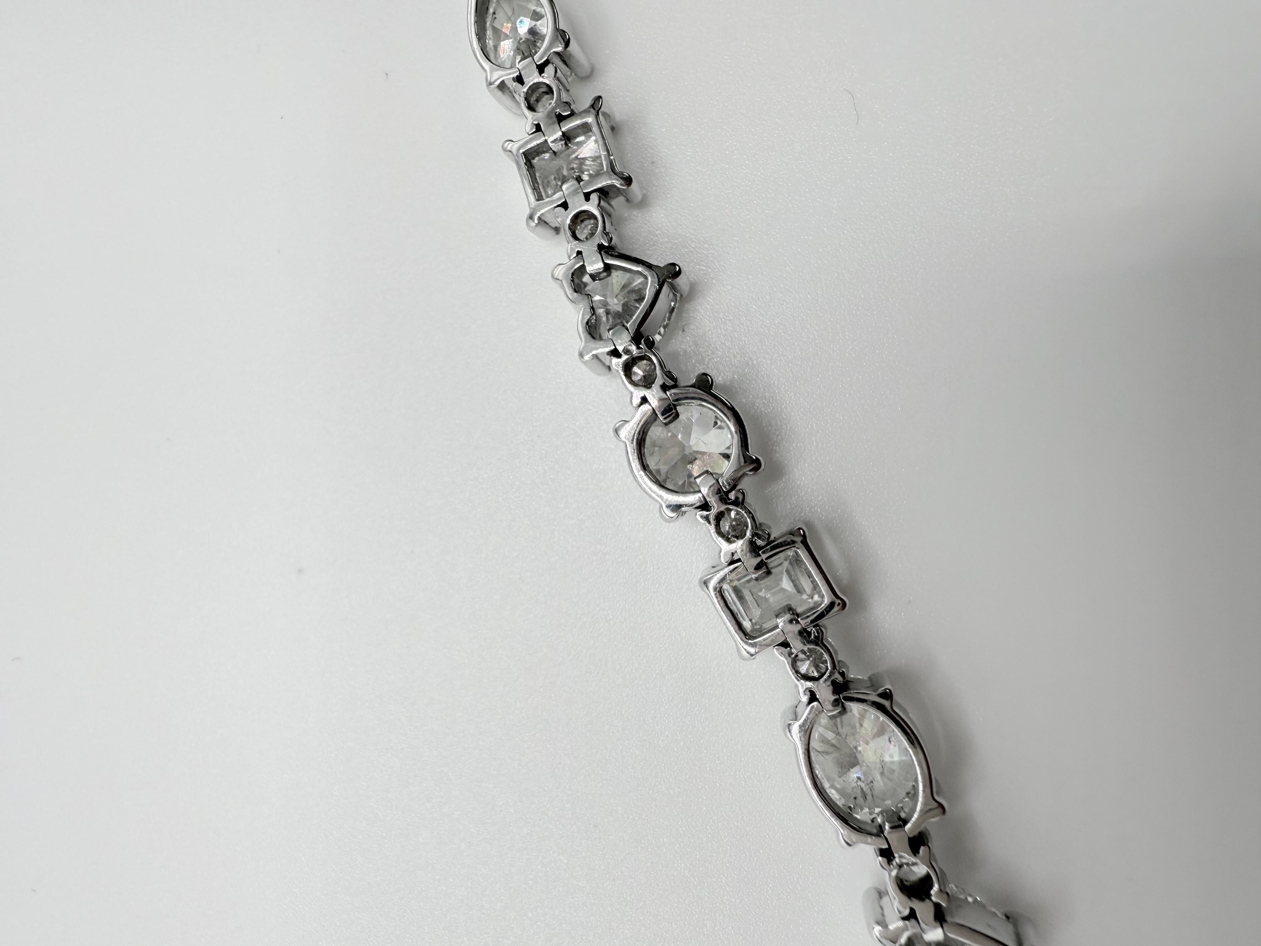 Multi-Shape Diamant-Tennisarmband für Damen oder Herren im Angebot