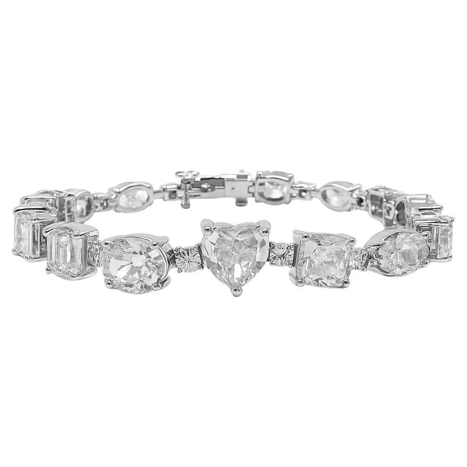 Multi-Shape Diamant-Tennisarmband im Angebot