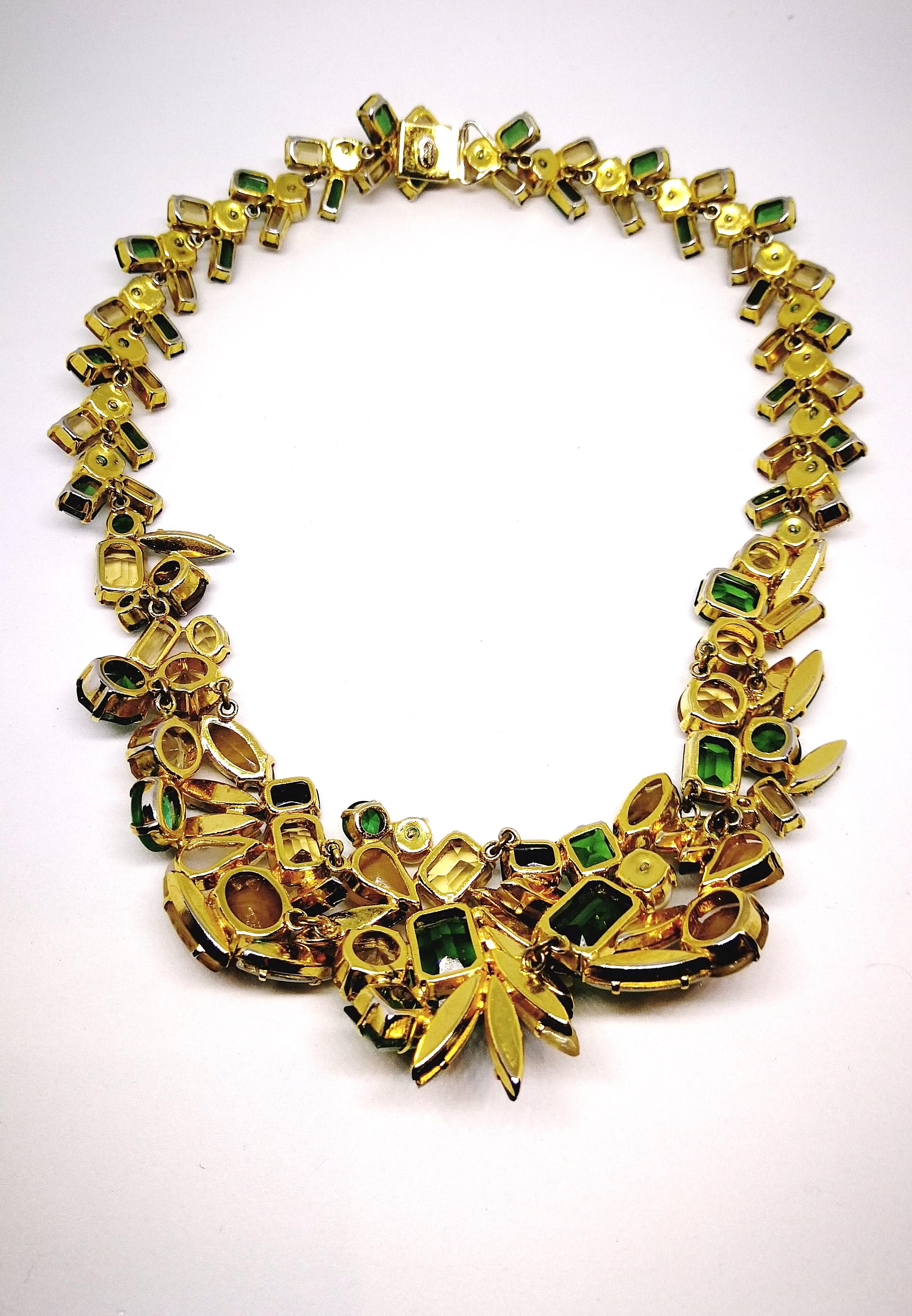 Multi shaped and multi coloured paste necklace, Christian Dior, Germany, 1962 4