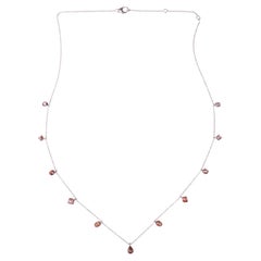 Multi Shaped Ice Diamond Chain Necklace Made In 18k Gold