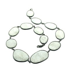 Multi Shaped Moonstone Chain Necklace