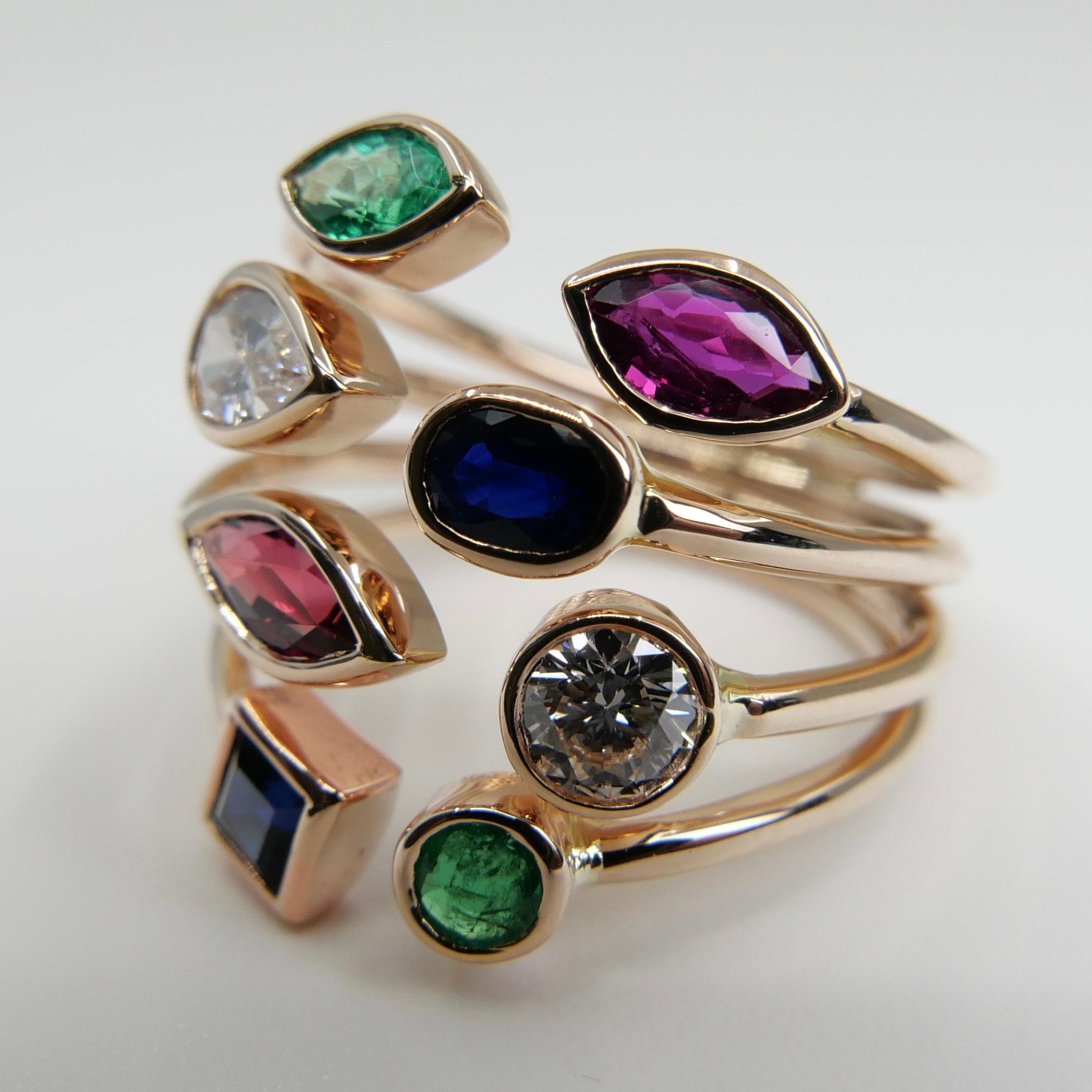 multi stone rings