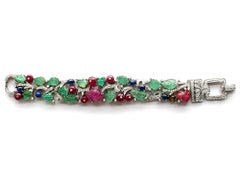 Multi-Stone and Diamond Bracelet