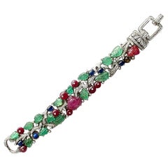 Pulsera multipiedra y diamantes