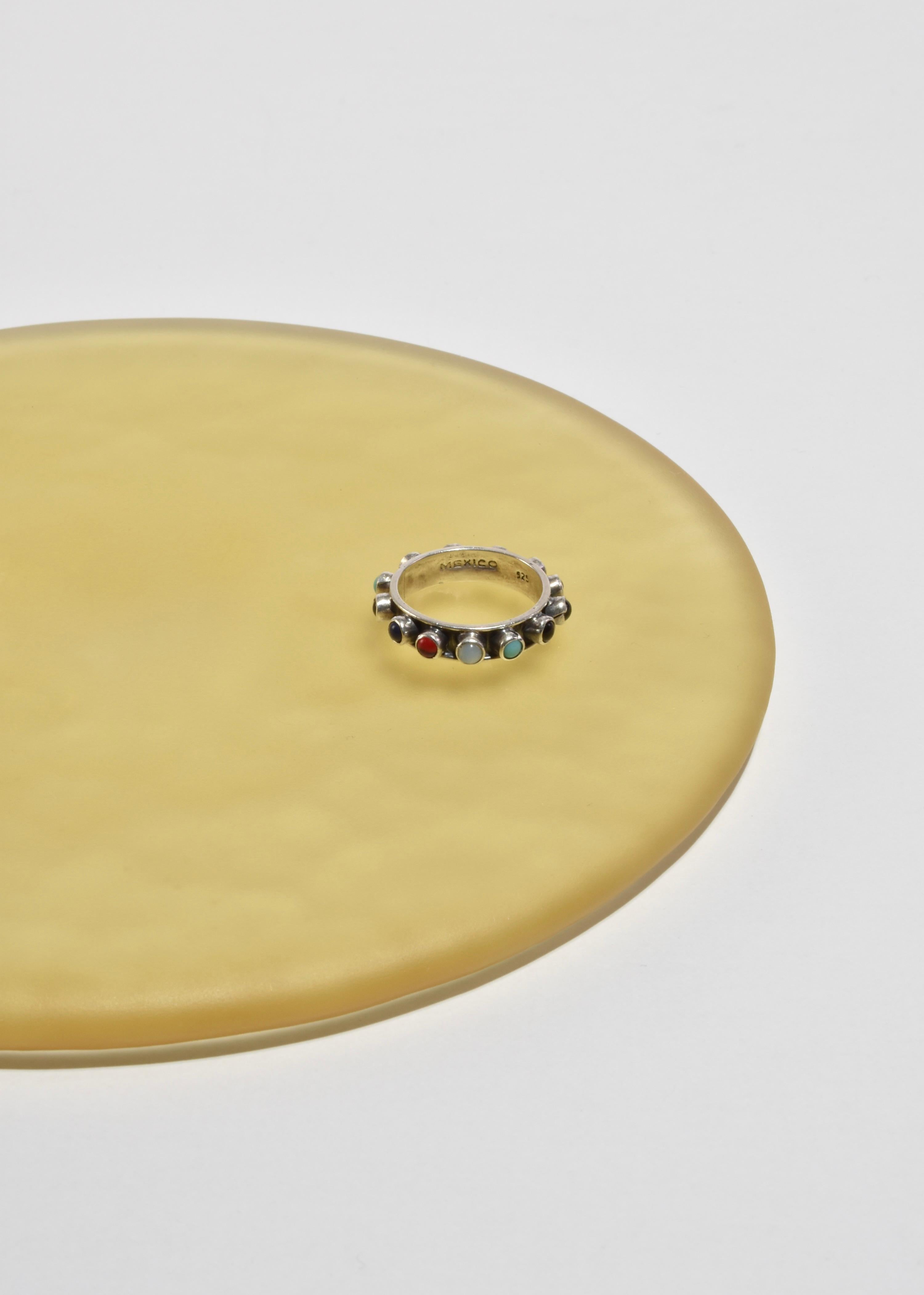Multi Stone Band Ring In Good Condition For Sale In Richmond, VA