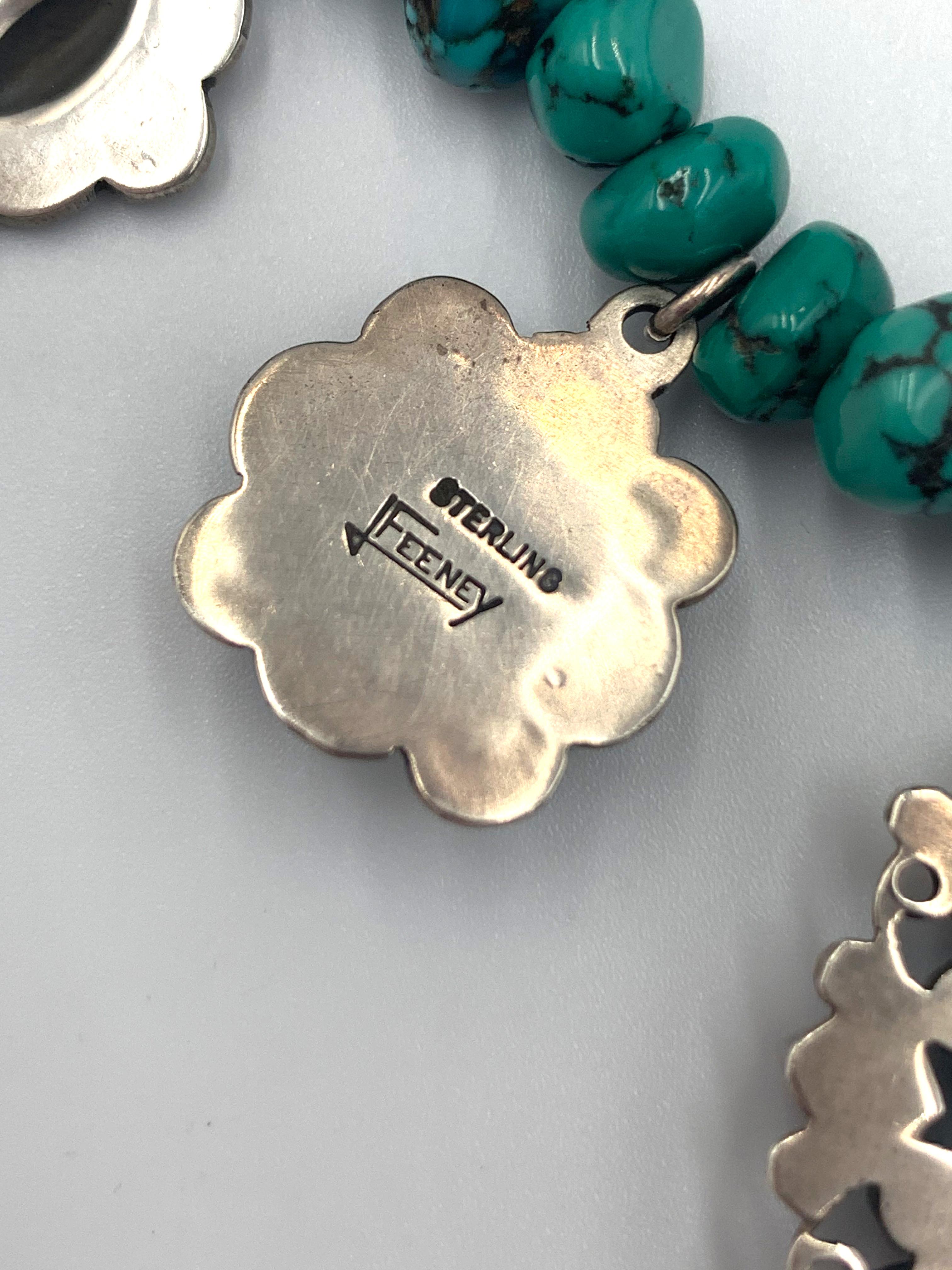 Multi-stone Charm Necklace by Leo Feeney For Sale 7