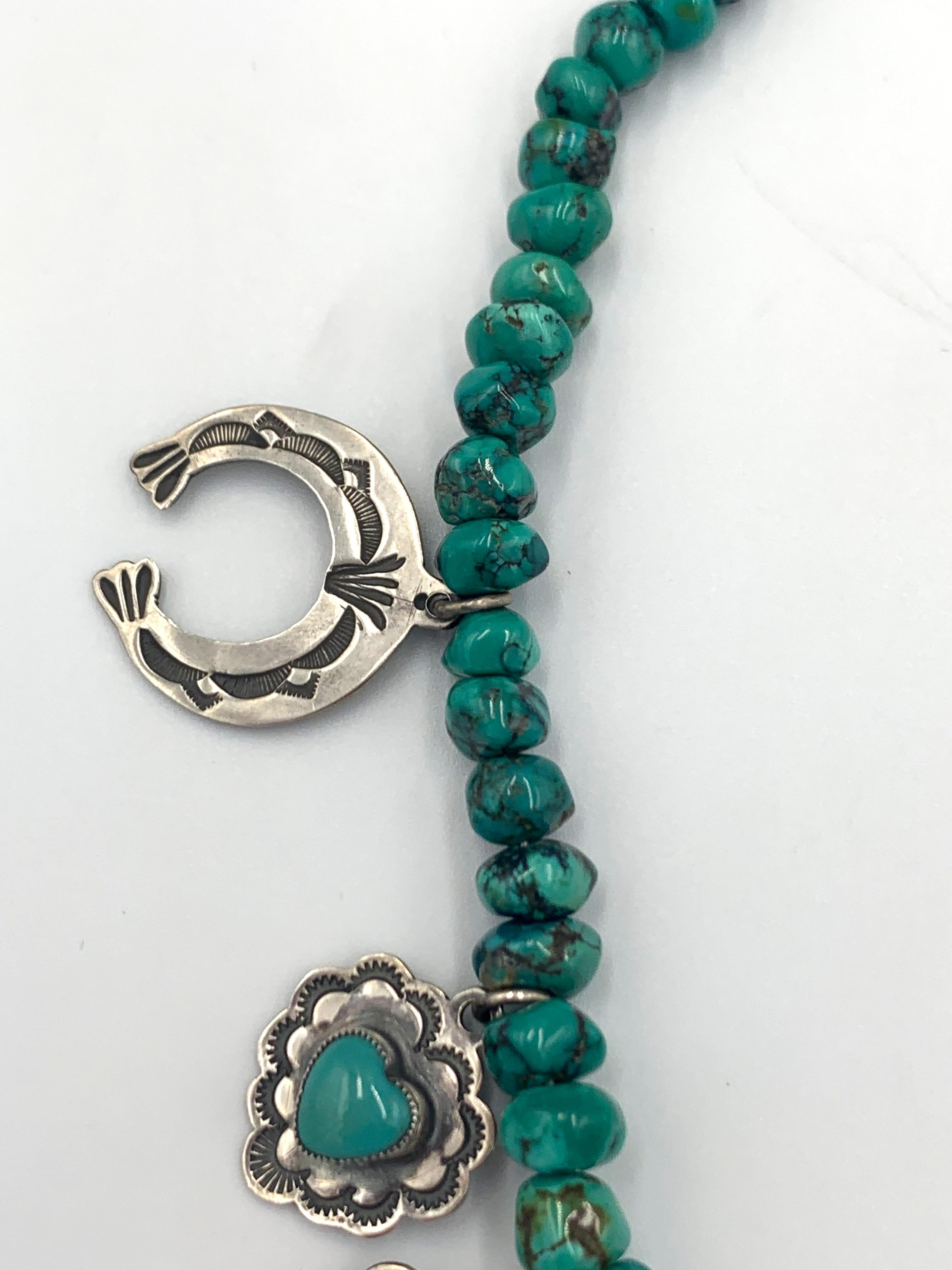 Multi-stone Charm Necklace by Leo Feeney For Sale 1