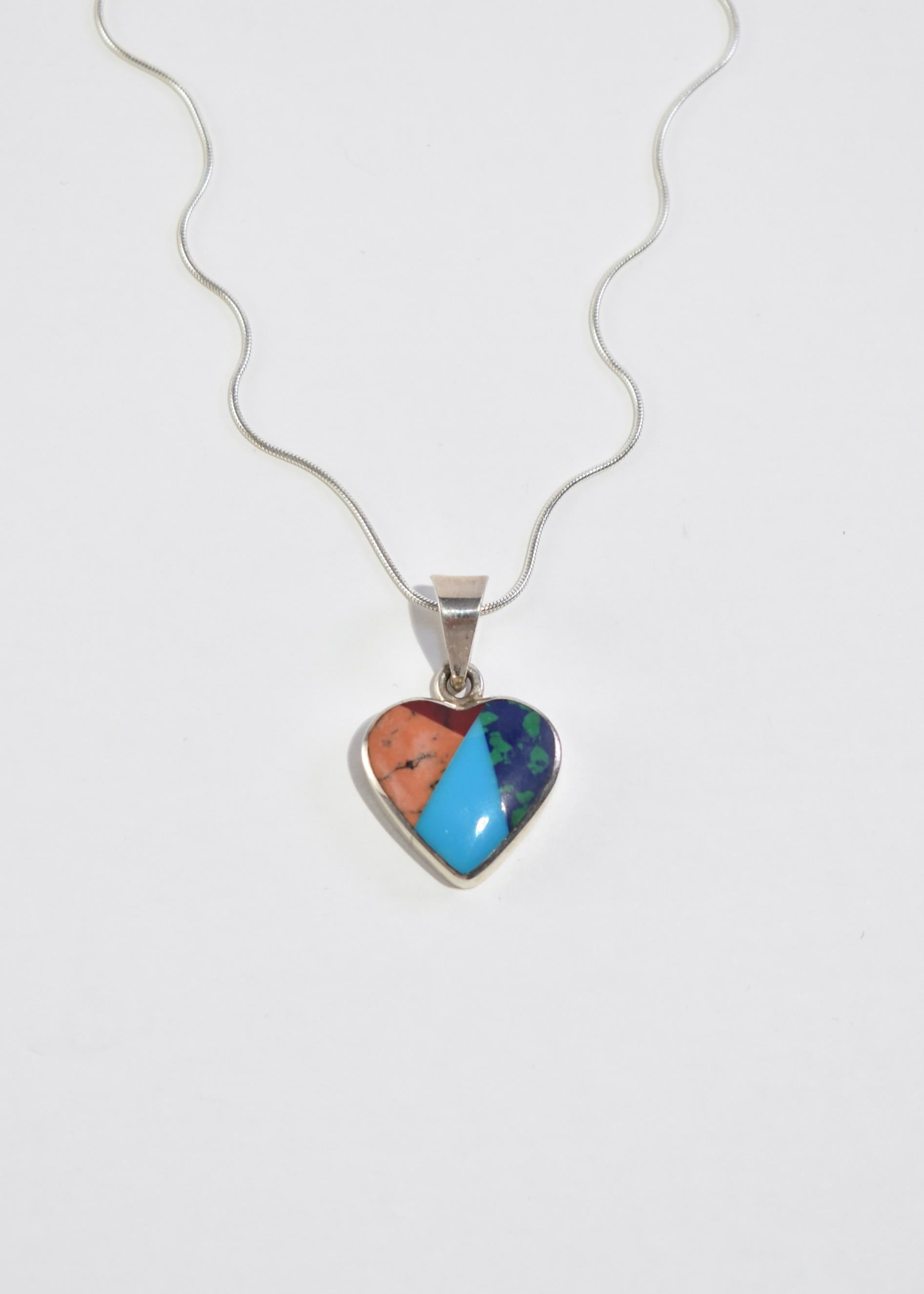 turquoise heart necklace