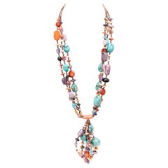 Lapis Lazuli Beaded Necklaces