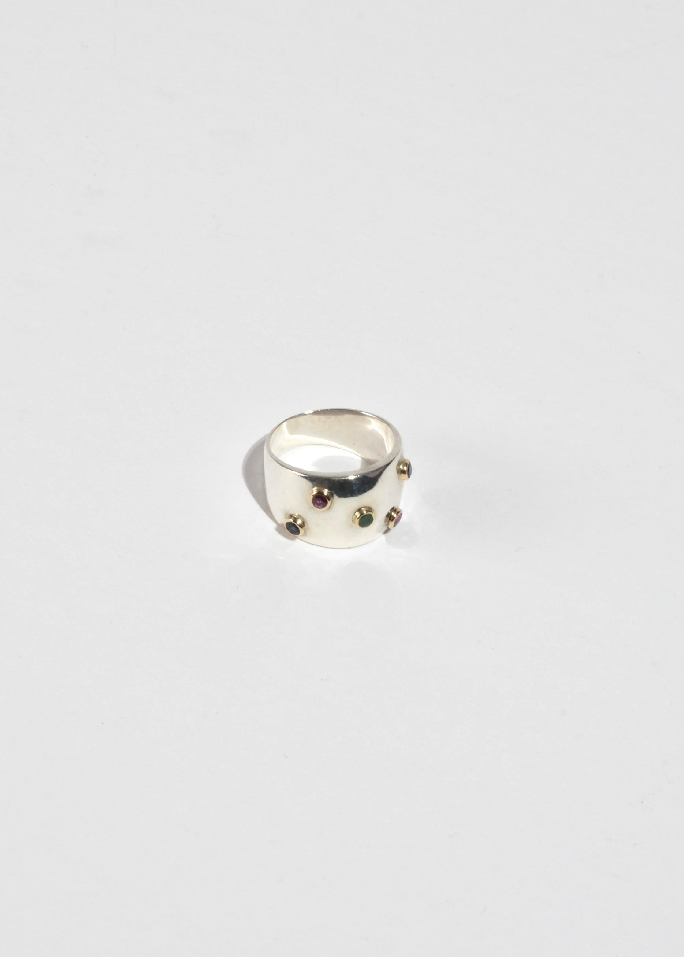 Modernist Multi Stone Ring