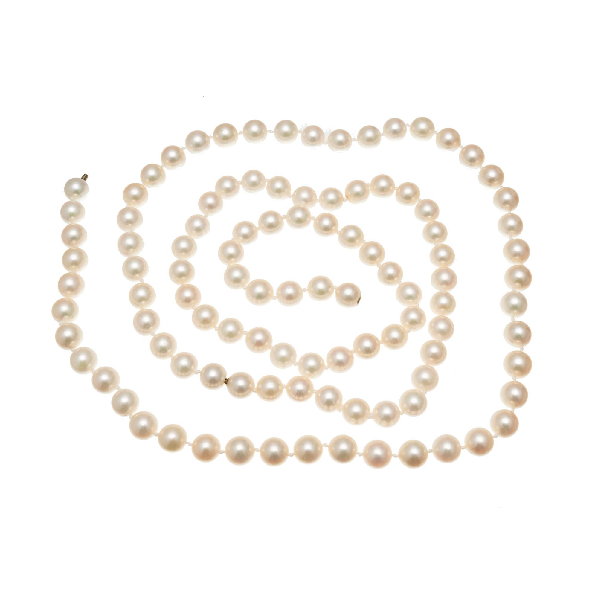 double strand pearl necklace set