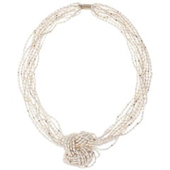 Multi-Strand Freshwater Pearl Bead Necklace
