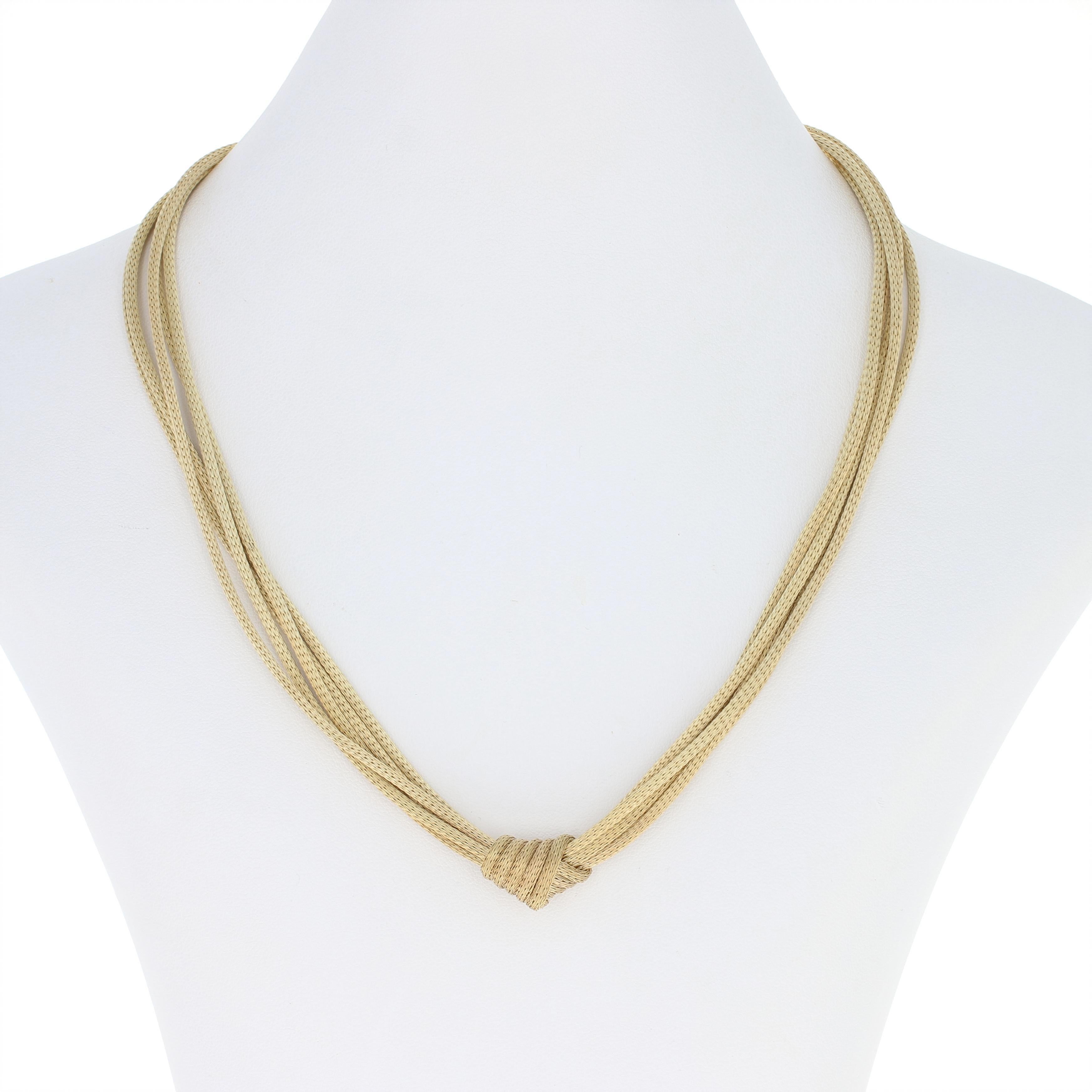 knotted gold necklace