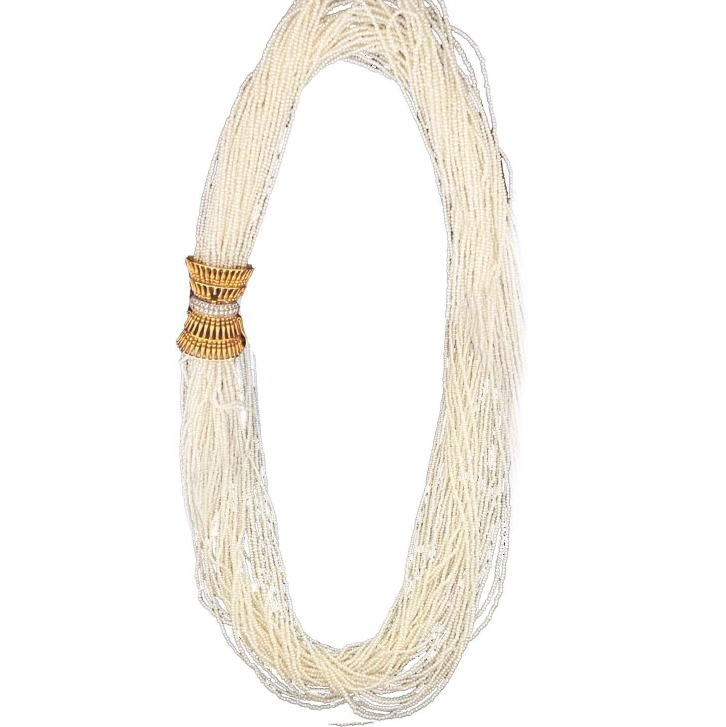 Collana di perle a più fili In condizioni ottime in vendita a Beverly Hills, CA