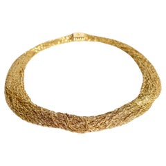Mehrreihige Halskette aus 18 Karat Gold