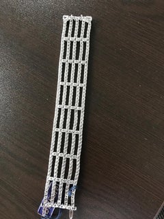 Multi Strand Tennis Bracelet 14 Karat White 20 Carats