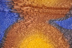 Multi "Sun & Sky" Detailed Tie-Dyed Silk Jacquard Scarf