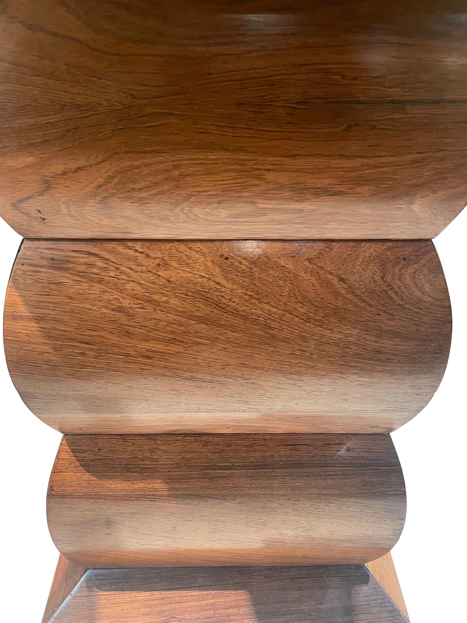 Multi Tiered Palisandre Side Table, France, 1930s In Good Condition For Sale In New York, NY