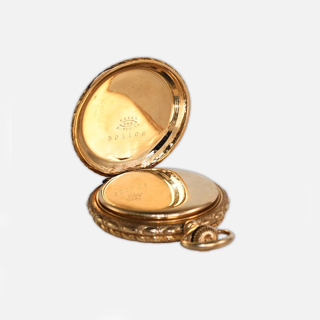Femenino o masculino Reloj de bolsillo antiguo Elgin de oro multitono en venta