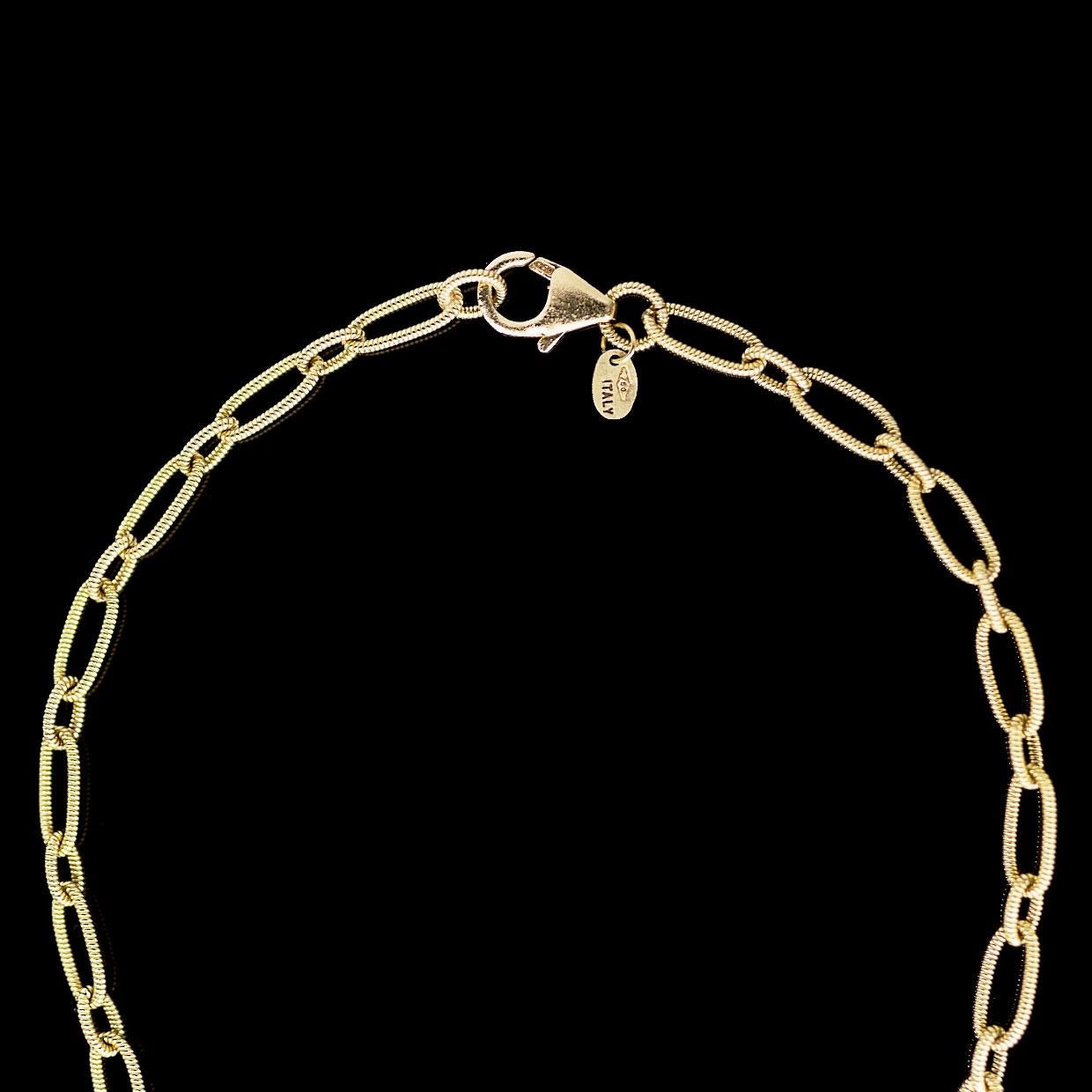 Women's Multi-Tone Tricolor Gold Round Diamond Geometric Pendant Necklace