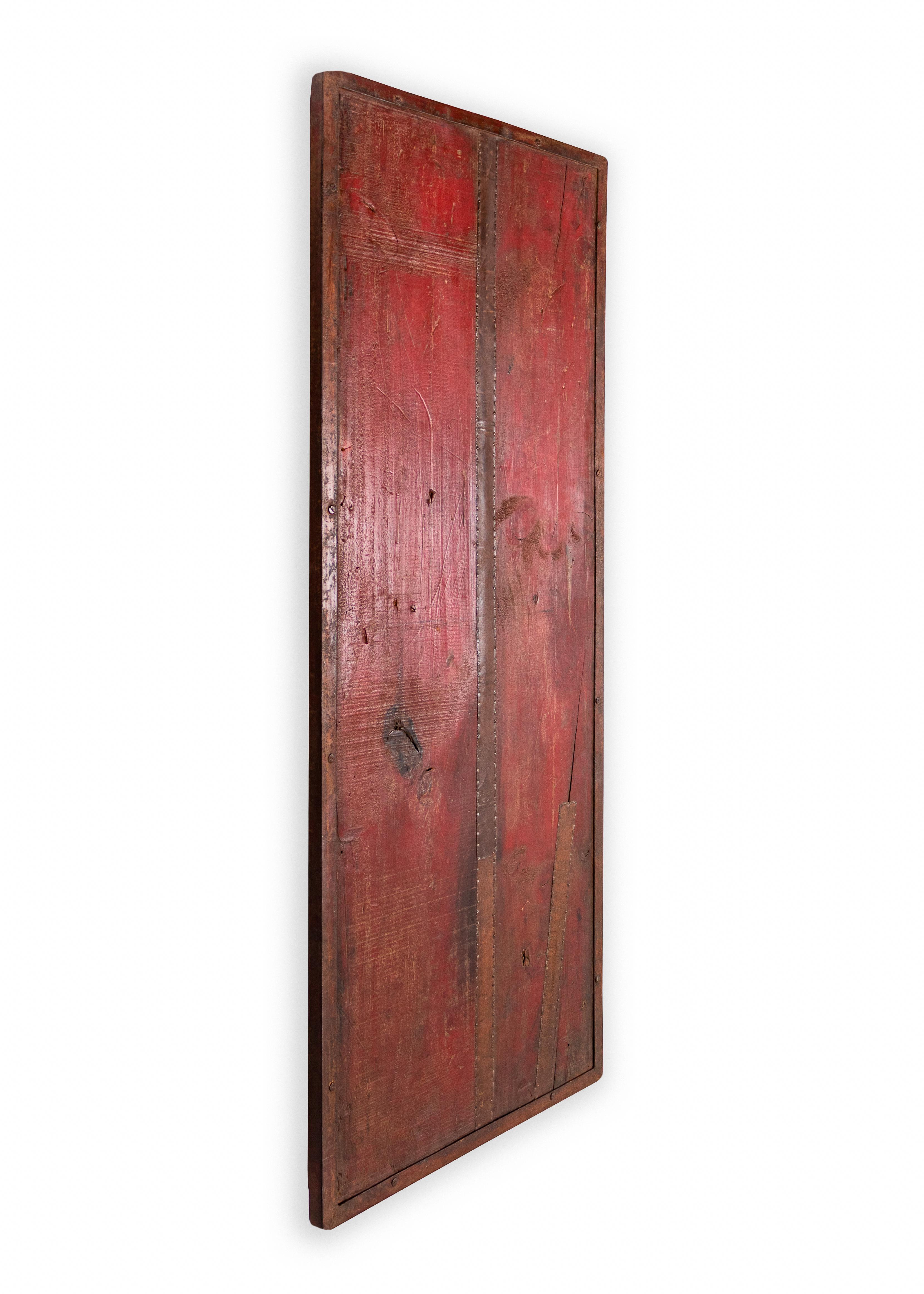 Multi tone red wood wall panel with reclaimed metal elements. In my organic, contemporary, vintage and mid-century modern aesthetic.

This piece is a part of Brendan Bass’s one-of-a-kind collection, Le Monde. French for “The World”, the Le Monde