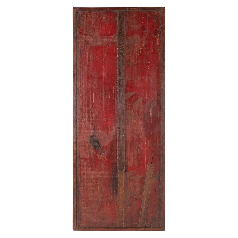 Multi Tone Wall Panel with Reclaimed Elements For Sale