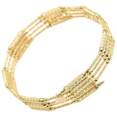 Multi Purpose Magnetic Bracelet-Necklace Made in 18 Karat Yellow Gold