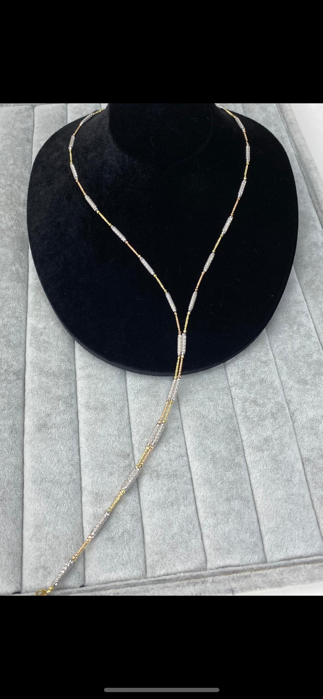 Mehrzweck-Magnetarmband/Halskette aus 18 Karat Gelb/Weiß/Rosegold 1