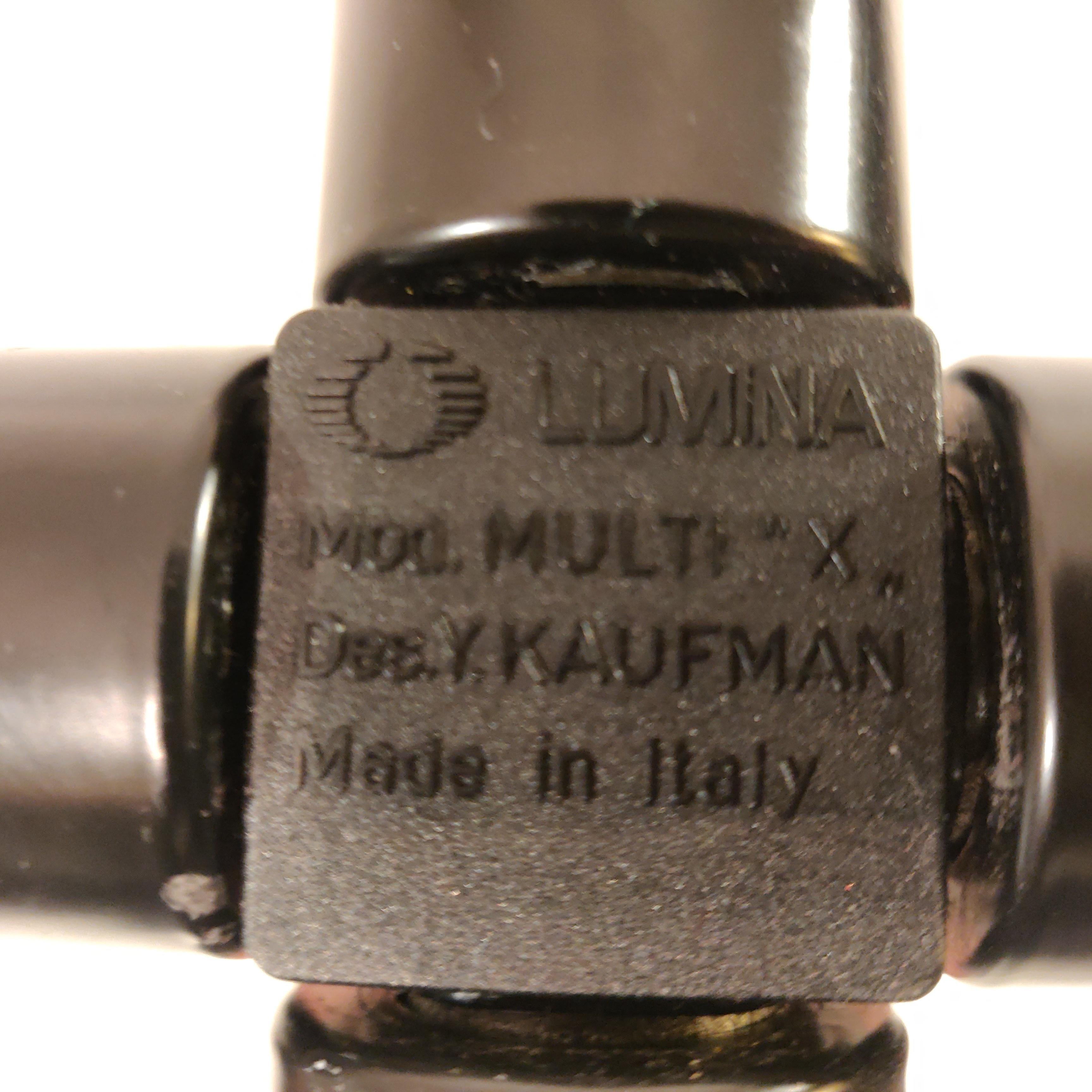 Multi X desk lamp by Yaacov Kaufman for Lumina Italia, 1st edition, 1980s For Sale 7