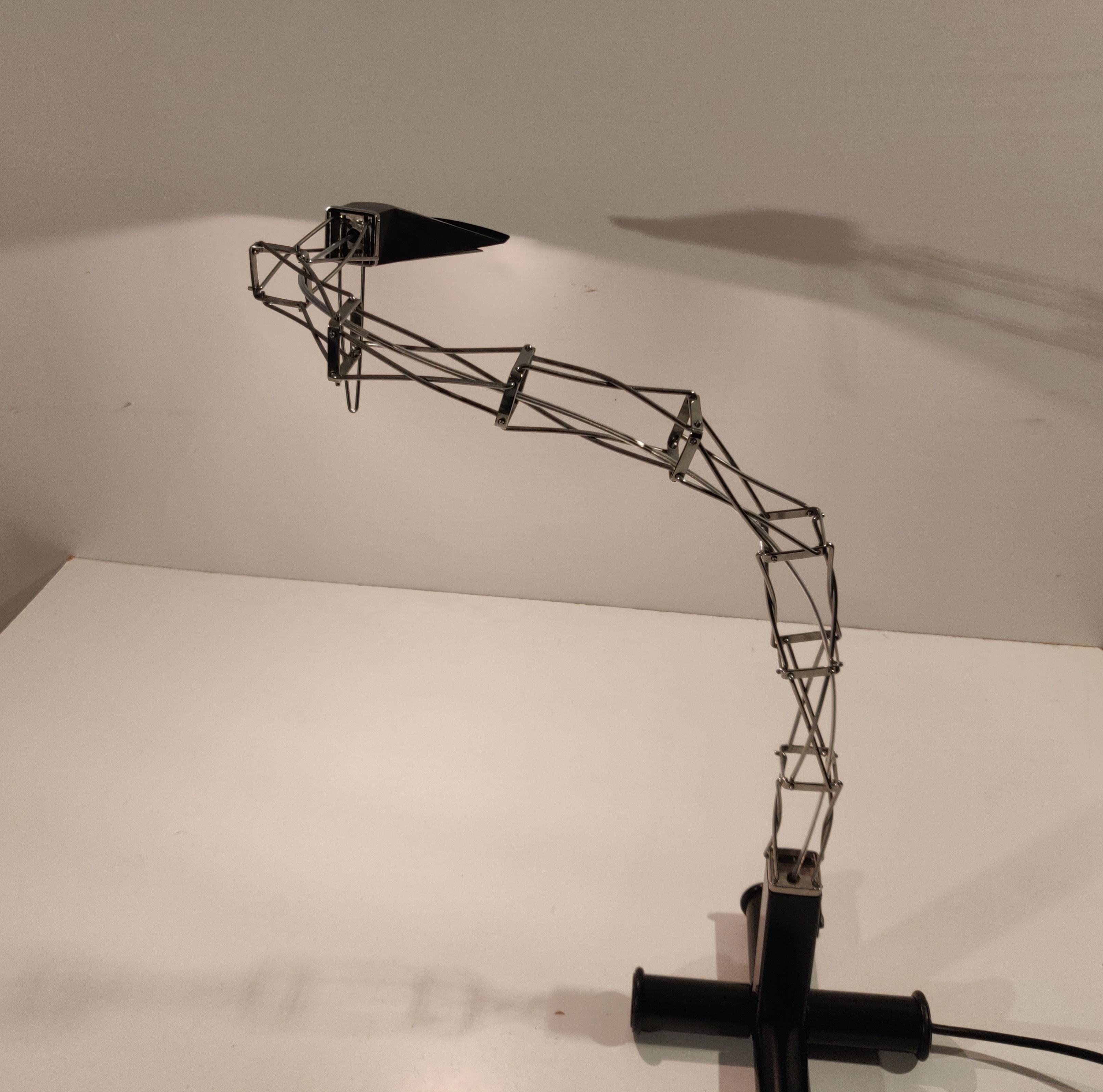 Minimalist Multi X desk lamp by Yaacov Kaufman for Lumina Italia, 1st edition, 1980s For Sale