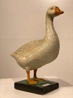 Multicolered Sculpture of a Goose