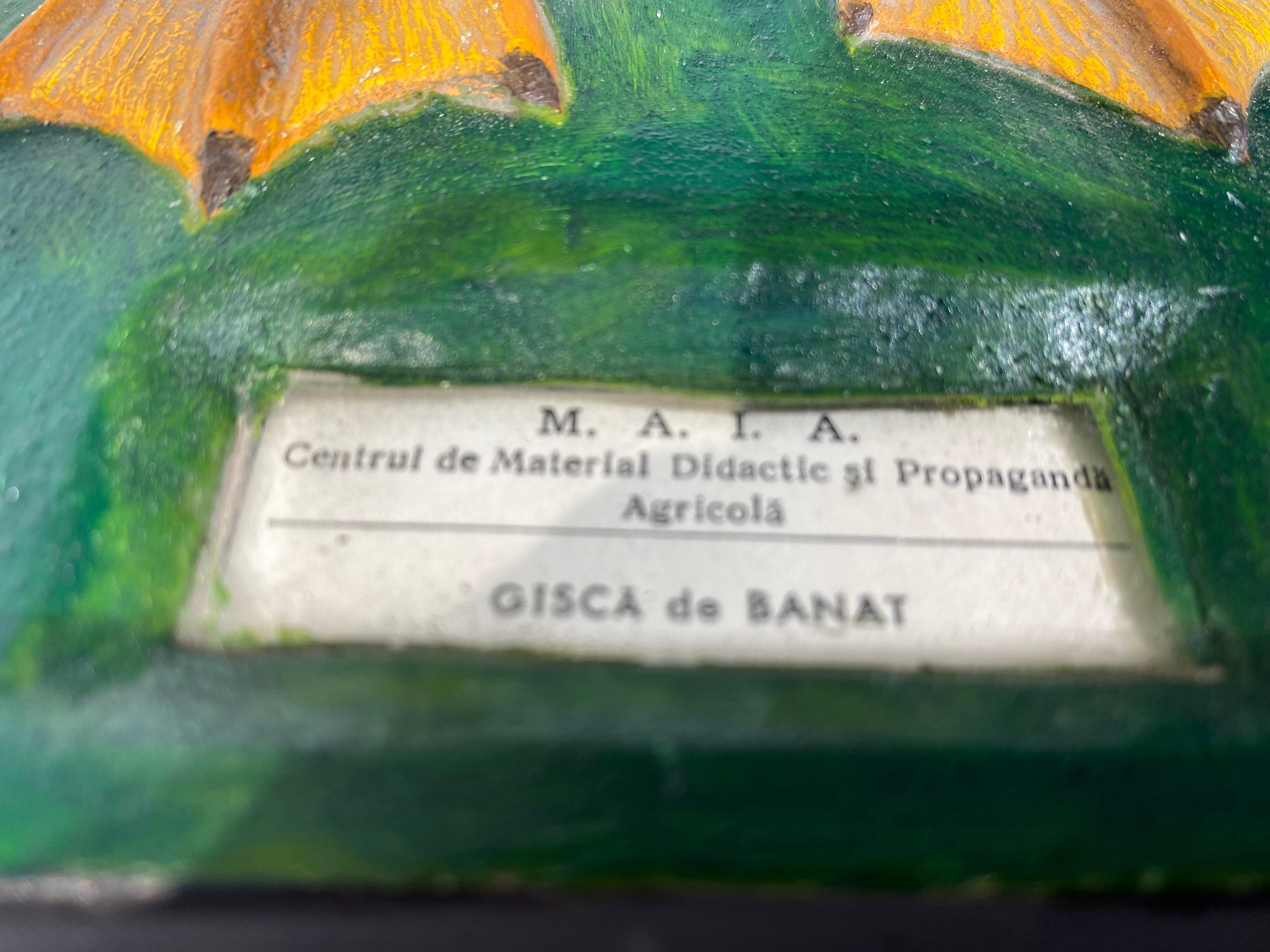 Intonaco Scultura multicolore di un'oca in vendita