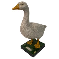 Multicolered Sculpture of a Goose