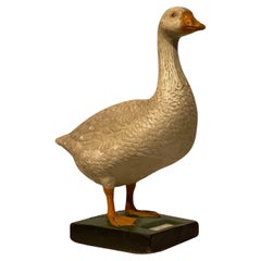 Multicolered Sculpture of a Goose