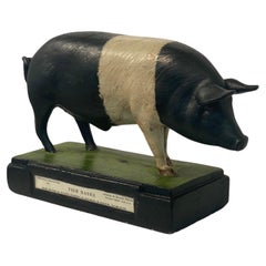Multicolered Sculpture of a Pig