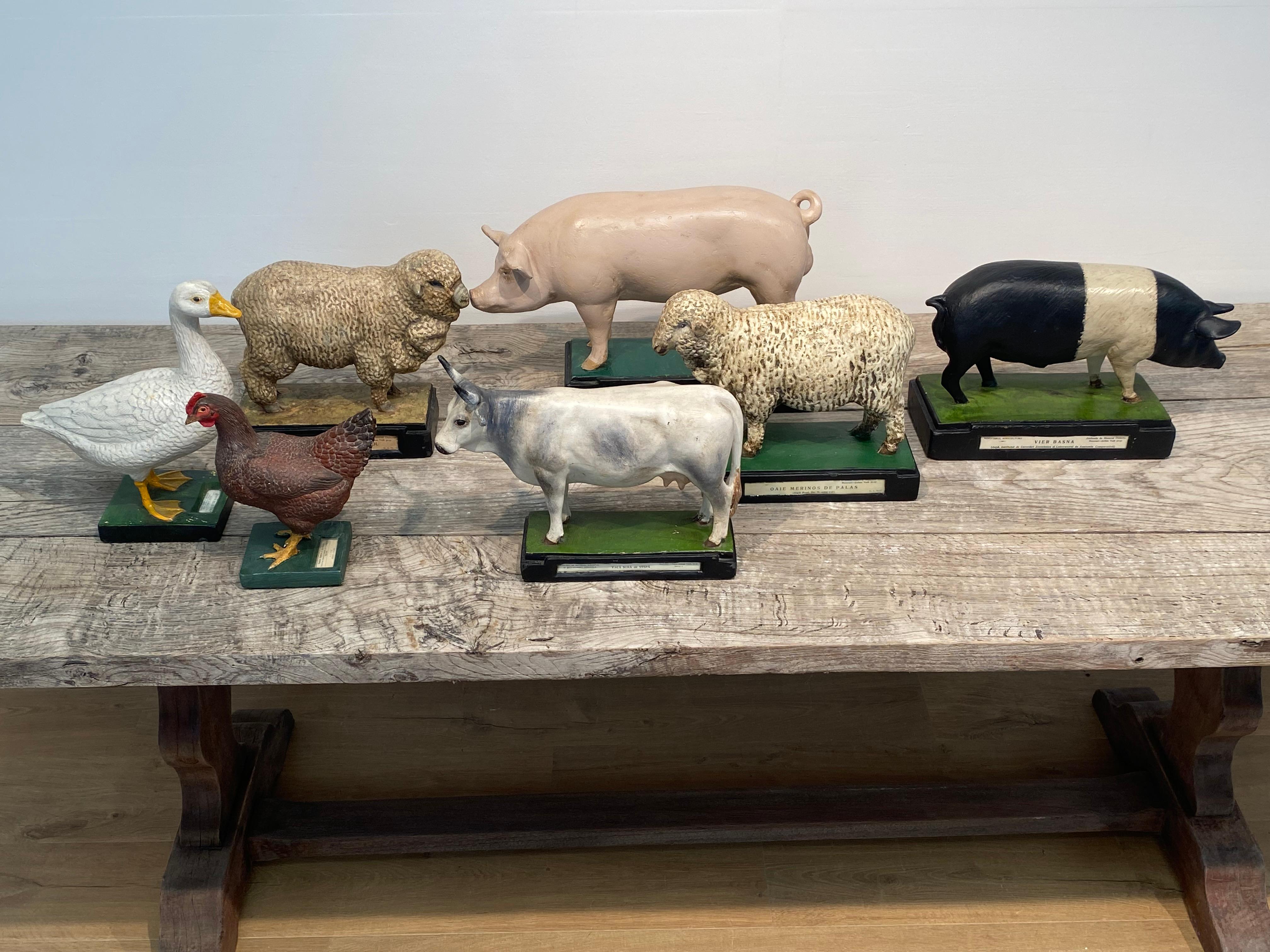 Multicolered Sculpture of a Ram For Sale 4