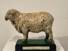 Multicolered Sculpture of a Sheep