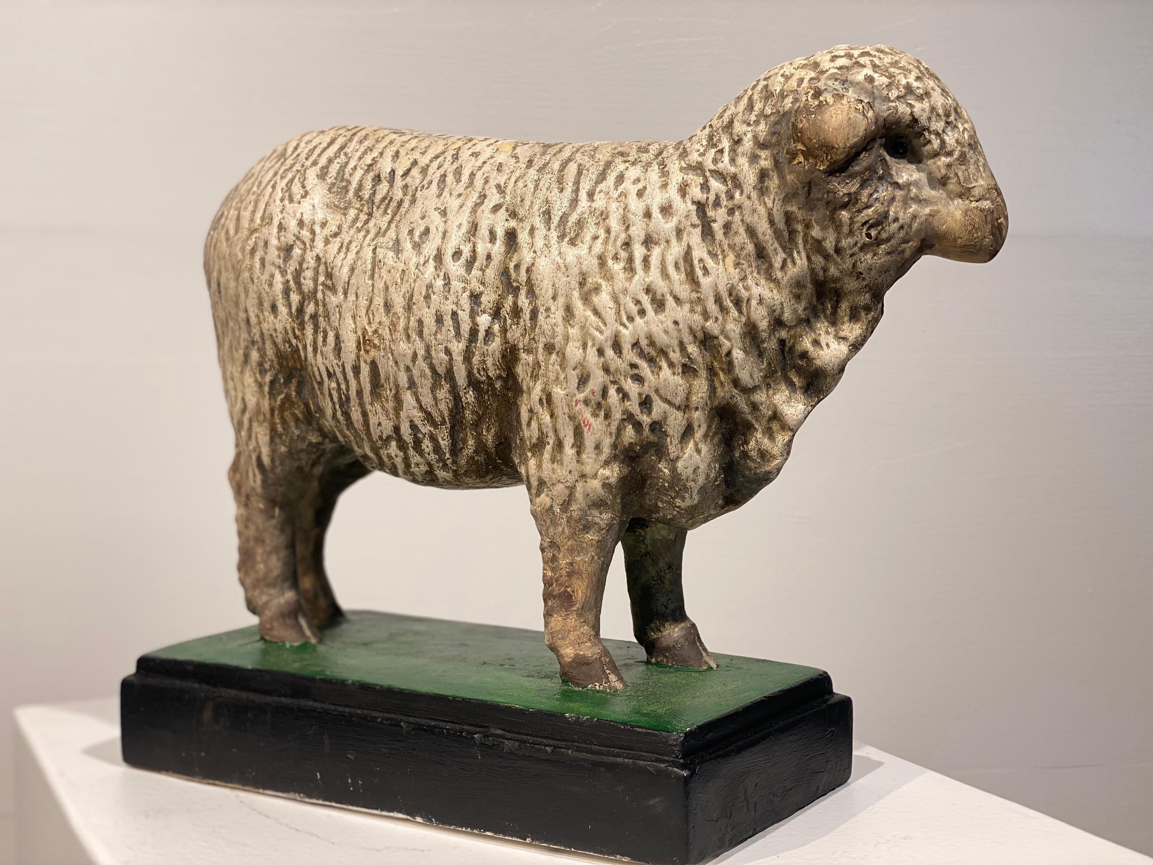 Multicolered Sculpture of a Sheep For Sale 1
