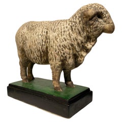 Multicolered Sculpture of a Sheep